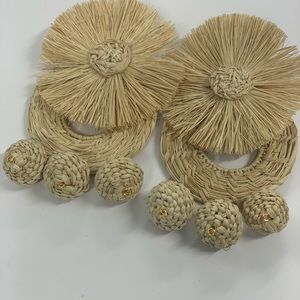 - Iraca Palm Handmade Maxi Earrings Artisan